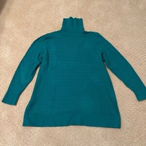 Lands' End green turtleneck Sweater